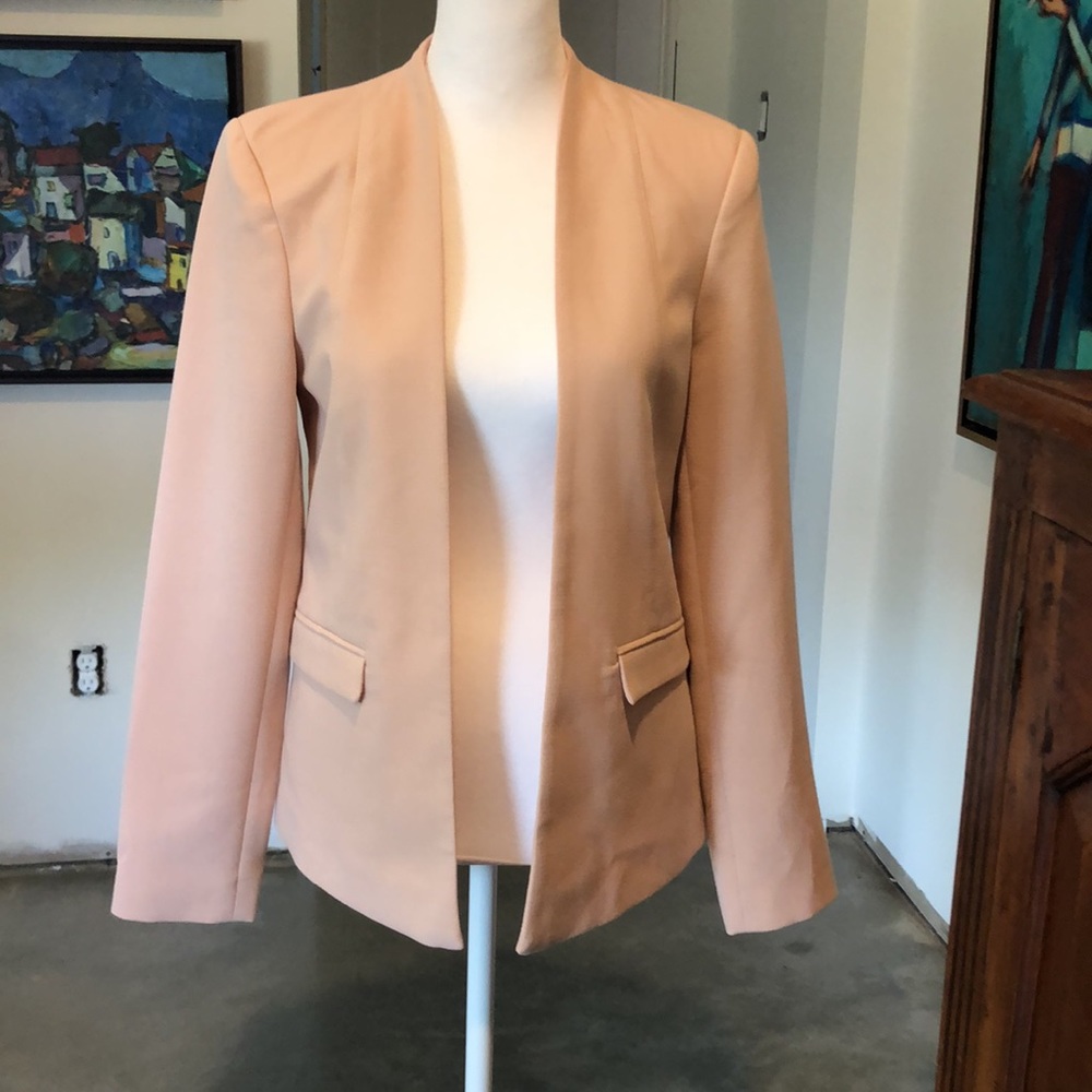 ASOS Pale Pink Crepe Blazer US 4, UK 8 - Picture 2 of 9